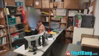 Naughty Teen Thief Punished Sexually By Rogue Mall Cop